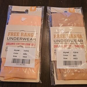 Two Pairs Womens Duluth Trading Free Range Underwear Panties Size M New